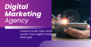 Purple Modern Gradient Digital Marketing Agency Facebook Post 300x158